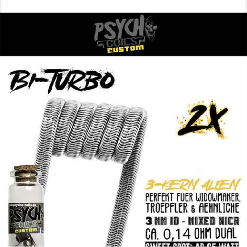 Psycho Coils Bi-Turbo NiCr Handmade Coil
